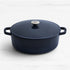 Wolstead Endure+ Enamel Cast Iron Shallow Casserole 30cm - 3.5L Navy