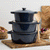 Wolstead Endure+ Enamel Cast Iron Frypan 25cm Navy