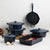 Wolstead Endure+ Round Enamel Cast Iron Casserole 21cm - 2.5L Navy