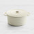 Wolstead Endure Round Enamel Cast Iron Casserole 26cm - 5L Ivory