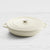 Wolstead Endure Round Enamel Cast Iron Shallow Casserole 30cm - 3.5L Ivory