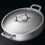 Wolstead Pro Steel Triply Stainless Steel Chef's Pan with Lid 32cm - 6.4L