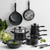 Wolstead Stonetek Ultra 10pc Cookware Set Black