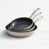 Wolstead Stonetek Ultra 3pc Frypan Set Nougat