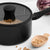 Wolstead Stonetek Ultra 3pc Saucepan Set Black