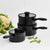 Wolstead Stonetek Ultra 3pc Saucepan Set Black