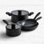Wolstead Stonetek Ultra 4pc Cookware Set Black