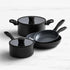 Wolstead Stonetek Ultra 4pc Cookware Set Black