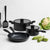 Wolstead Stonetek Ultra 4pc Cookware Set Black