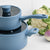 Wolstead Stonetek Ultra 4pc Cookware Set Denim