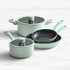 Wolstead Stonetek Ultra 4pc Cookware Set Mist Green