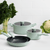 Wolstead Stonetek Ultra 4pc Cookware Set Mist Green