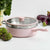 Wolstead Stonetek Ultra Saute Pan with Steamer 28cm Dusty Pink