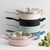 Wolstead Stonetek Ultra Saute Pan with Steamer 28cm Dusty Pink