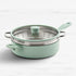 Wolstead Stonetek Ultra Saute Pan with Steamer 28cm Mist Green