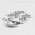 Wolstead Steeltek Ultra 6pc Stainless Steel Cookware Set