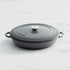 Wolstead Endure Round Enamel Cast Iron Shallow Casserole 30cm - 3.5L Grey