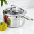 Wolstead Superior Steel Saucepan with Lid 16cm